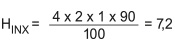 Formel, Homogenitätsindex